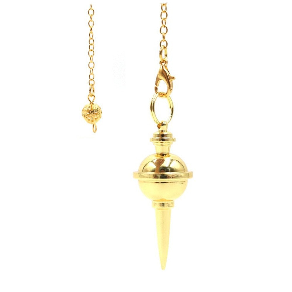 Copper metal spiral cone metal spherical spire spirit pendulum