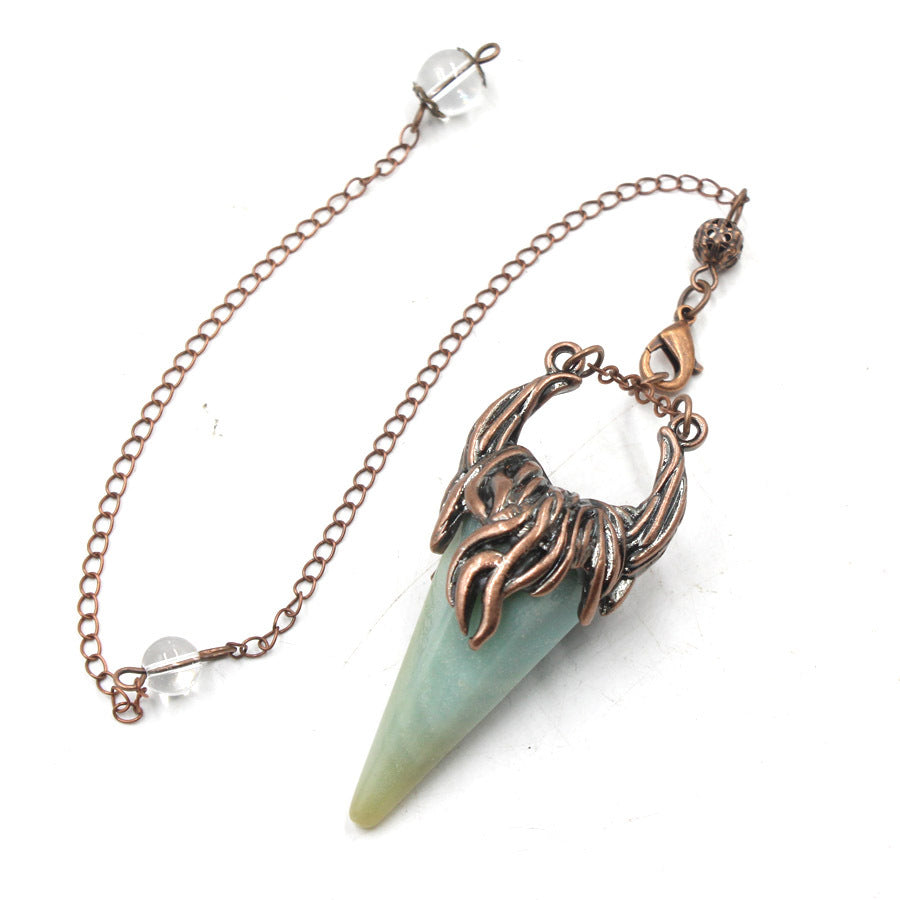 Crystal Pyramid Horn Spirit Pendulum