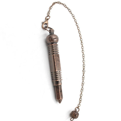 Copper square hexagonal four-sided scepter gravity-concentrating pendulum