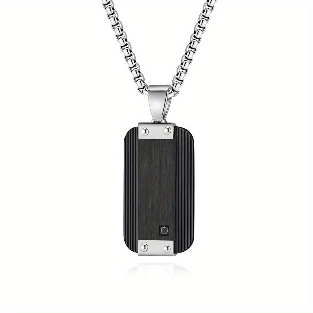 Military-Style Men's Pendant Necklace