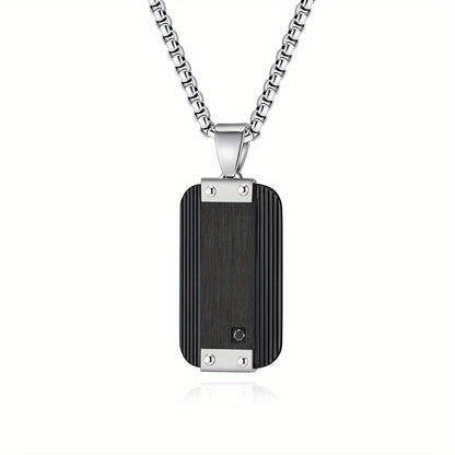 Military-Style Men's Pendant Necklace