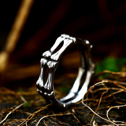 Men's Vintage Skull And Bones Ring