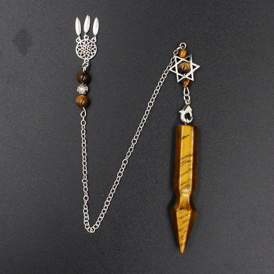 Arrow Crystal Column Spirit Pendulum Star Net Chain