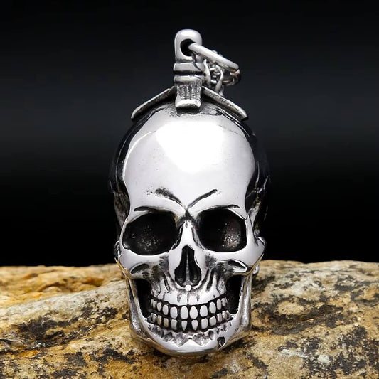 Men's Vintage Domineering Skull Titanium Steel Pendant Necklace