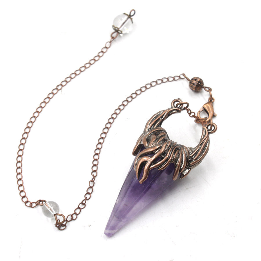 Crystal Pyramid Horn Spirit Pendulum