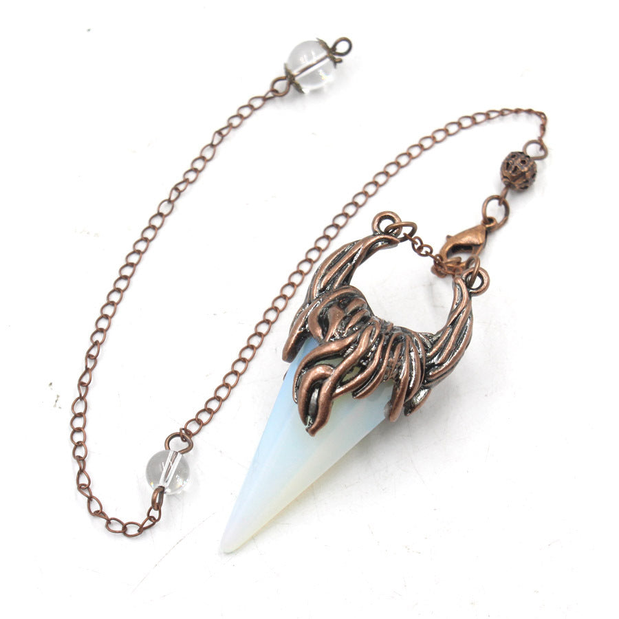 Crystal Pyramid Horn Spirit Pendulum