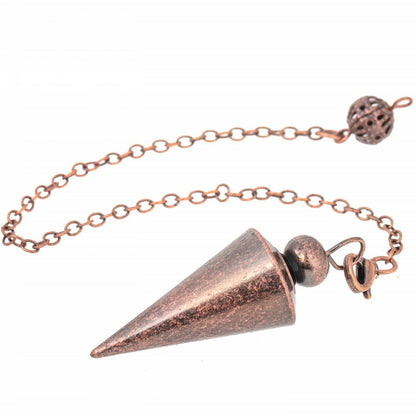 Copper conical gyroscope gravity spire spirit pendulum