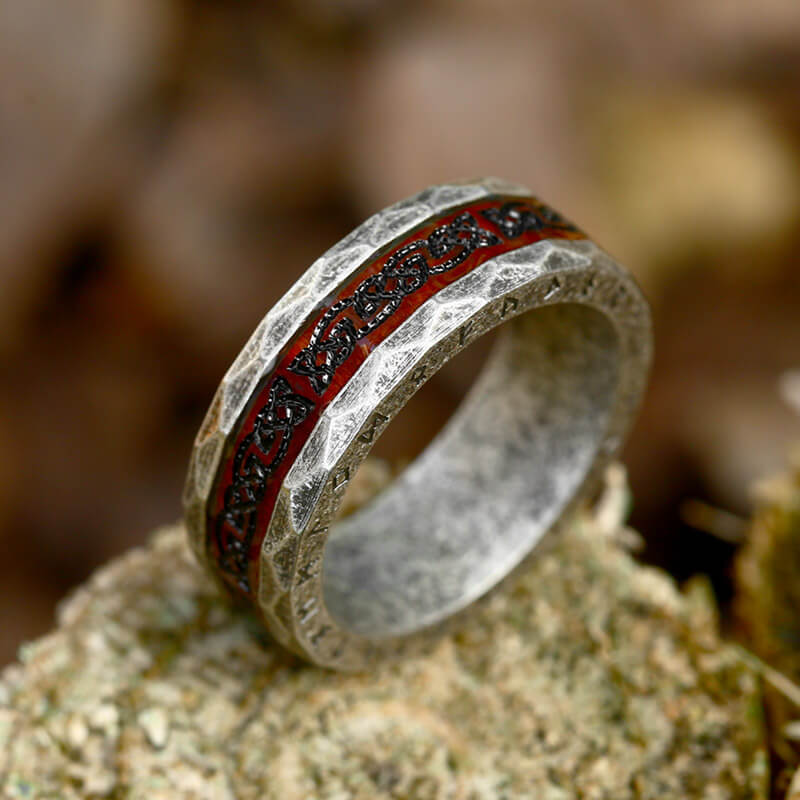 Men's Nordic Minimalist Viking Letter Fashion Stainless Steel Ring