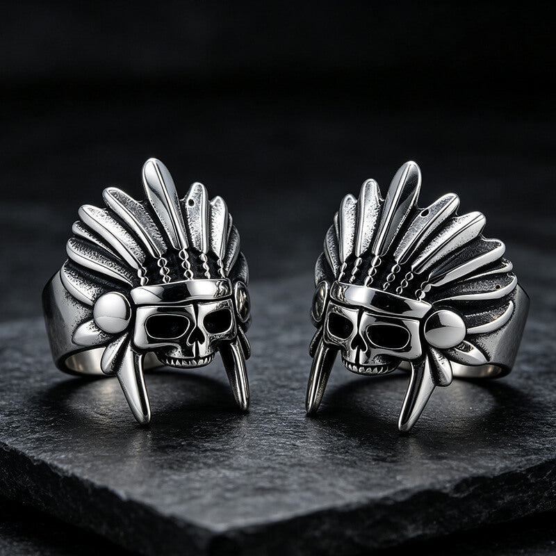 Skull Chief Men's Ring