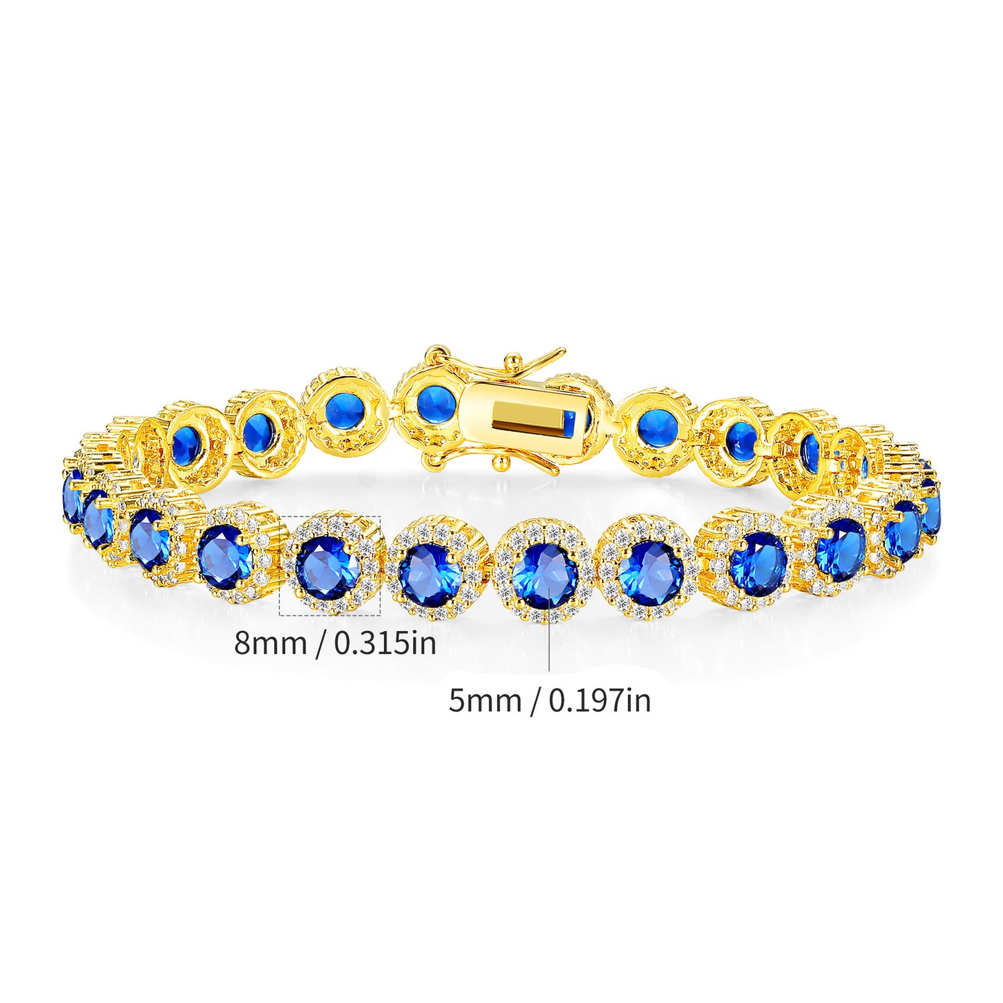 Women&Men's 8mm Tennis Bracelet With Cubic Zirconia