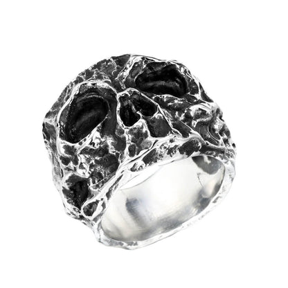 Vintage Men's Punk Skull Ring