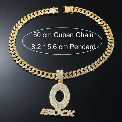 Hip-Hop O-Shaped Cuban Chain Pendant Necklace