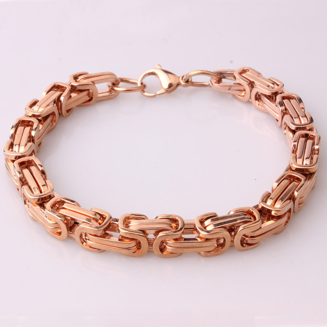 Men’s Stainless Steel Section Chain Bracelet Minimalist Fashion Wrist Jewelry