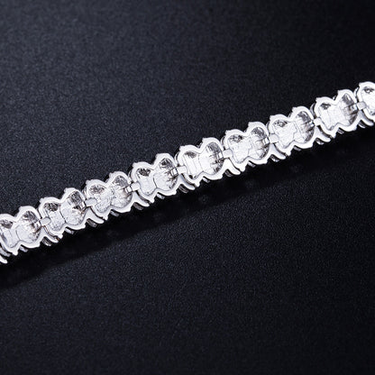Women&Men's Fashionable 18k Zircon Tennis Bracelet