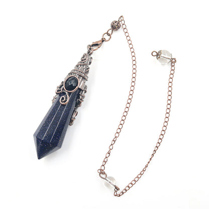 Vintage Palace Crystal Stone 12-facet Crystal Spirit Pendulum