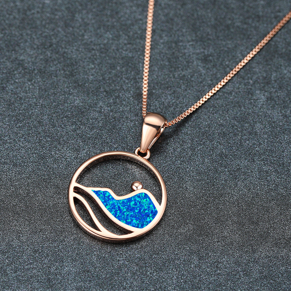 Opal Wave Necklace