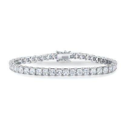 Women&Men's 4mm Zircon Single-Row Cuban Tennis Bracelet