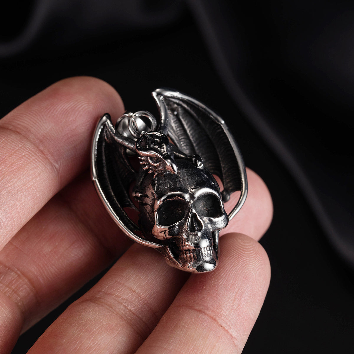 Men's Trendy Retro Skull Pendant Necklace