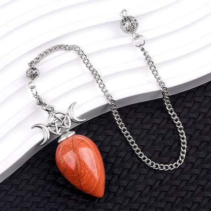 Natural crystal water droplet three-phase moon spirit pendulum