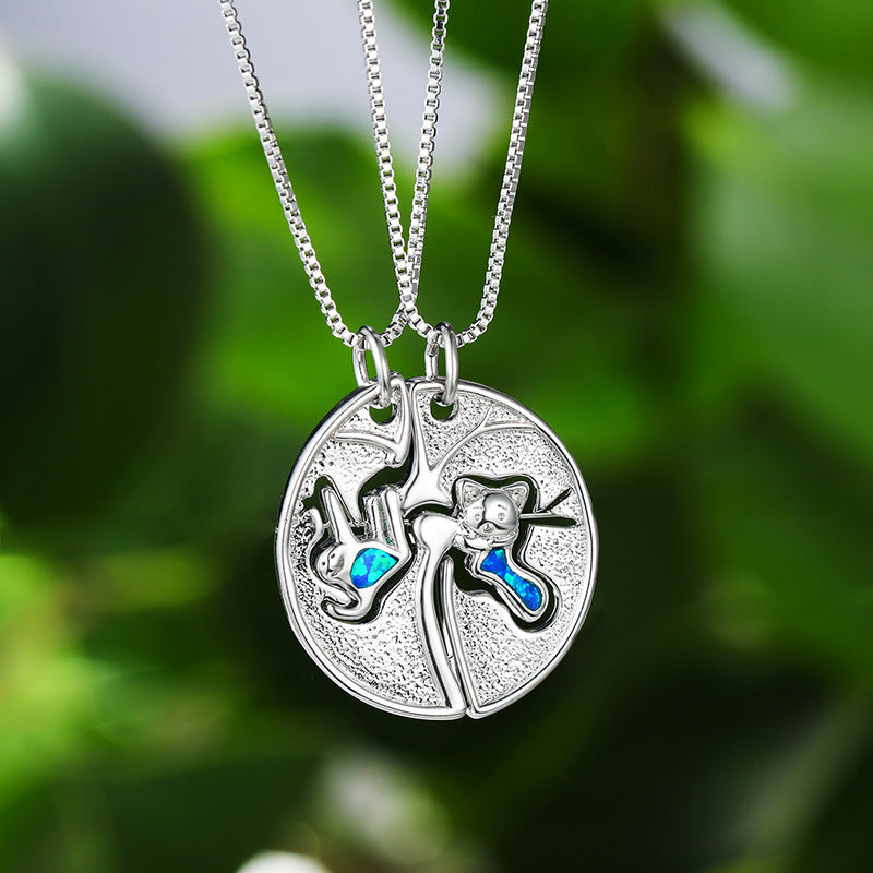 Opal Fox Jigsaw Puzzle Set Necklace