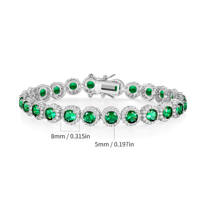 Women&Men's 8mm Tennis Bracelet With Cubic Zirconia