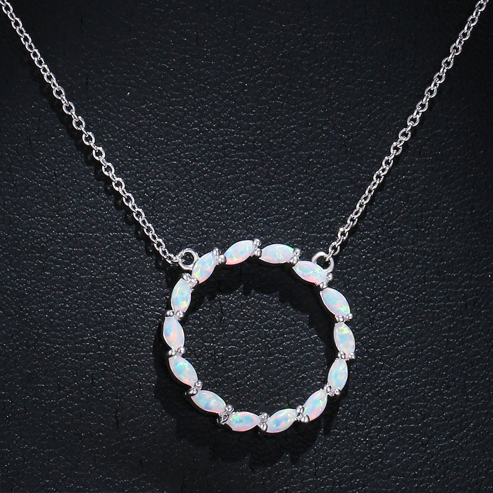 Aubert Circle Pendant Necklace