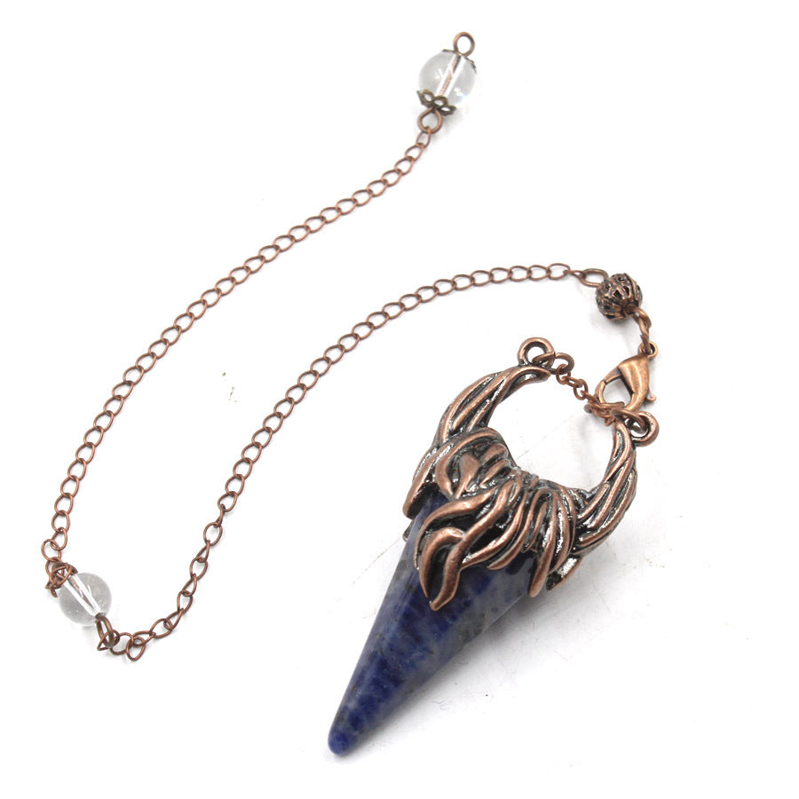 Crystal Pyramid Horn Spirit Pendulum