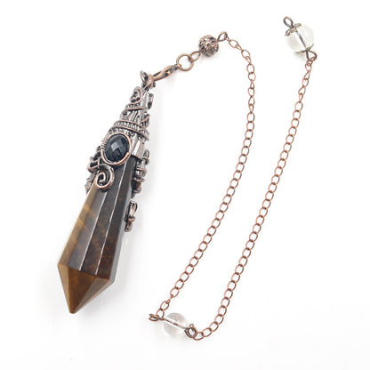 Vintage Palace Crystal Stone 12-facet Crystal Spirit Pendulum
