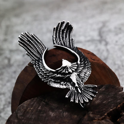 Men's Steel Vintage Hollow Phoenix Pendant Necklace