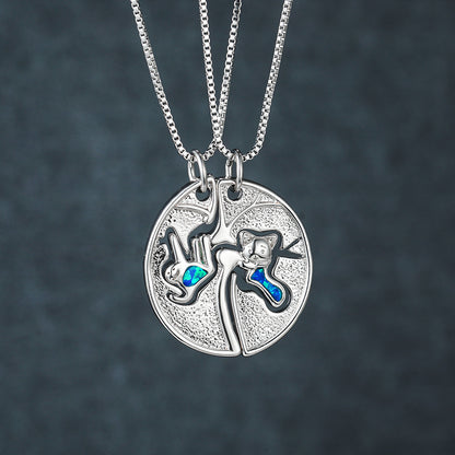 Opal Fox Jigsaw Puzzle Set Necklace