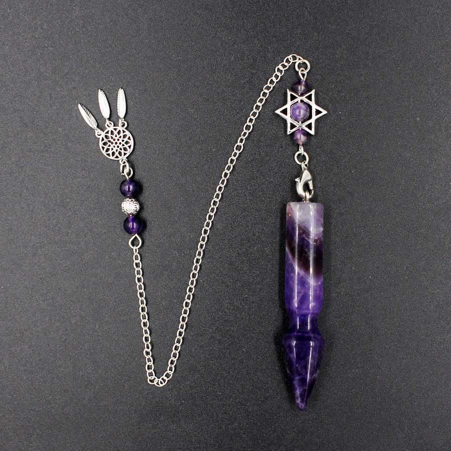 Arrow Crystal Column Spirit Pendulum Star Net Chain