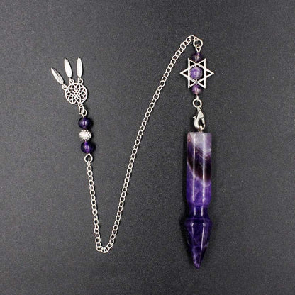 Arrow Crystal Column Spirit Pendulum Star Net Chain