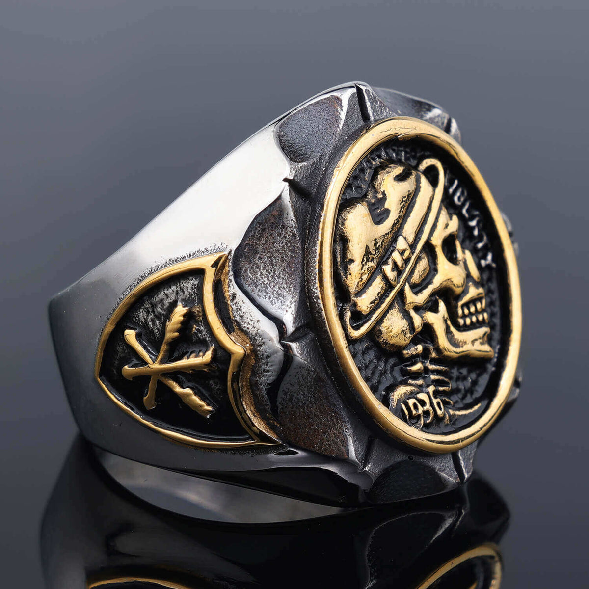 Punk Men's Vintage Travel Jewelry Skull Pattern Ring
