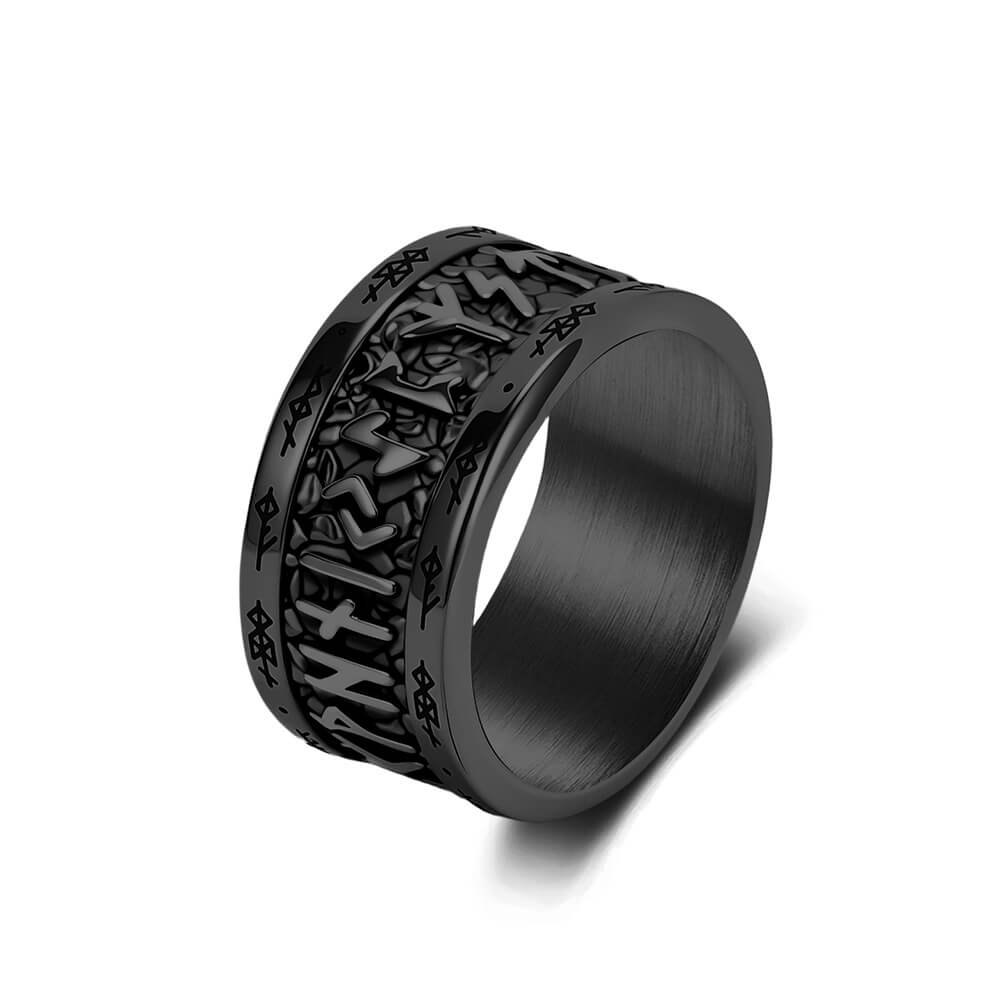 Viking script men's ring