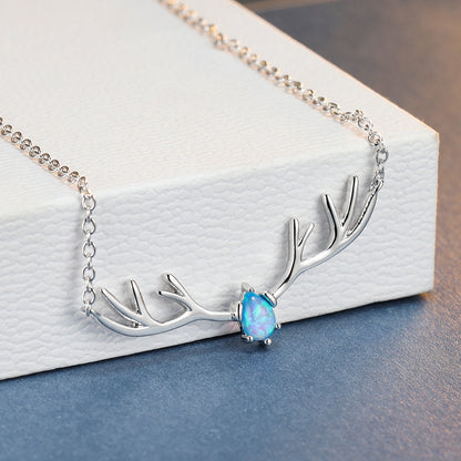 S925 Australian Antelope Necklace