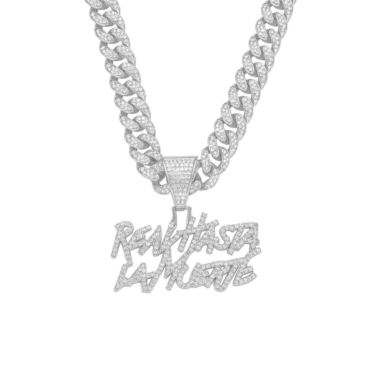 Trendy Hip-Hop Style Personalized Letter Cuban Chain Pendant Necklace