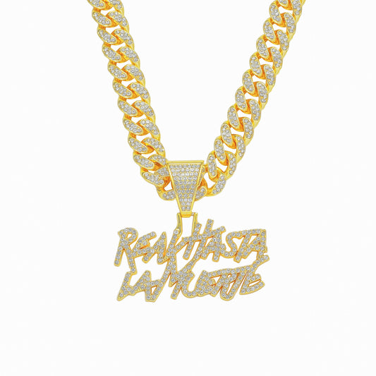 Trendy Hip-Hop Style Personalized Letter Cuban Chain Pendant Necklace