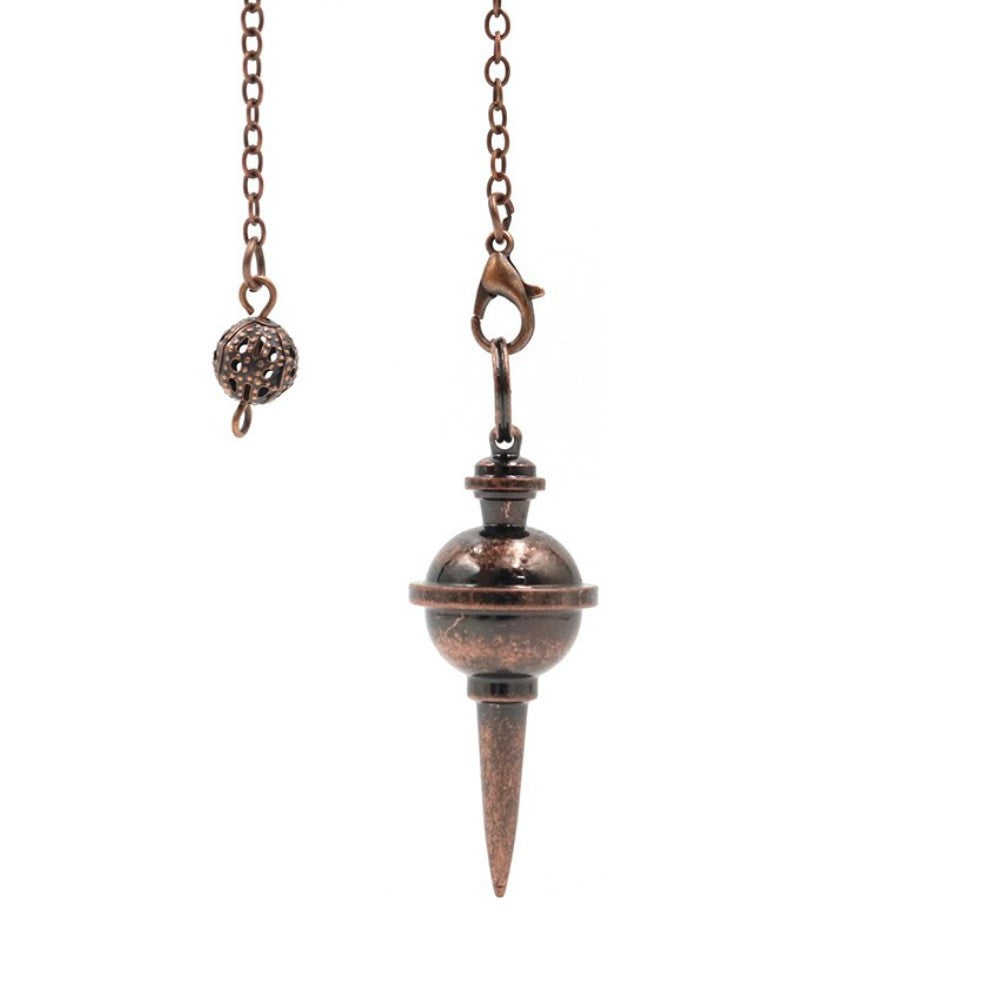 Copper metal spiral cone metal spherical spire spirit pendulum