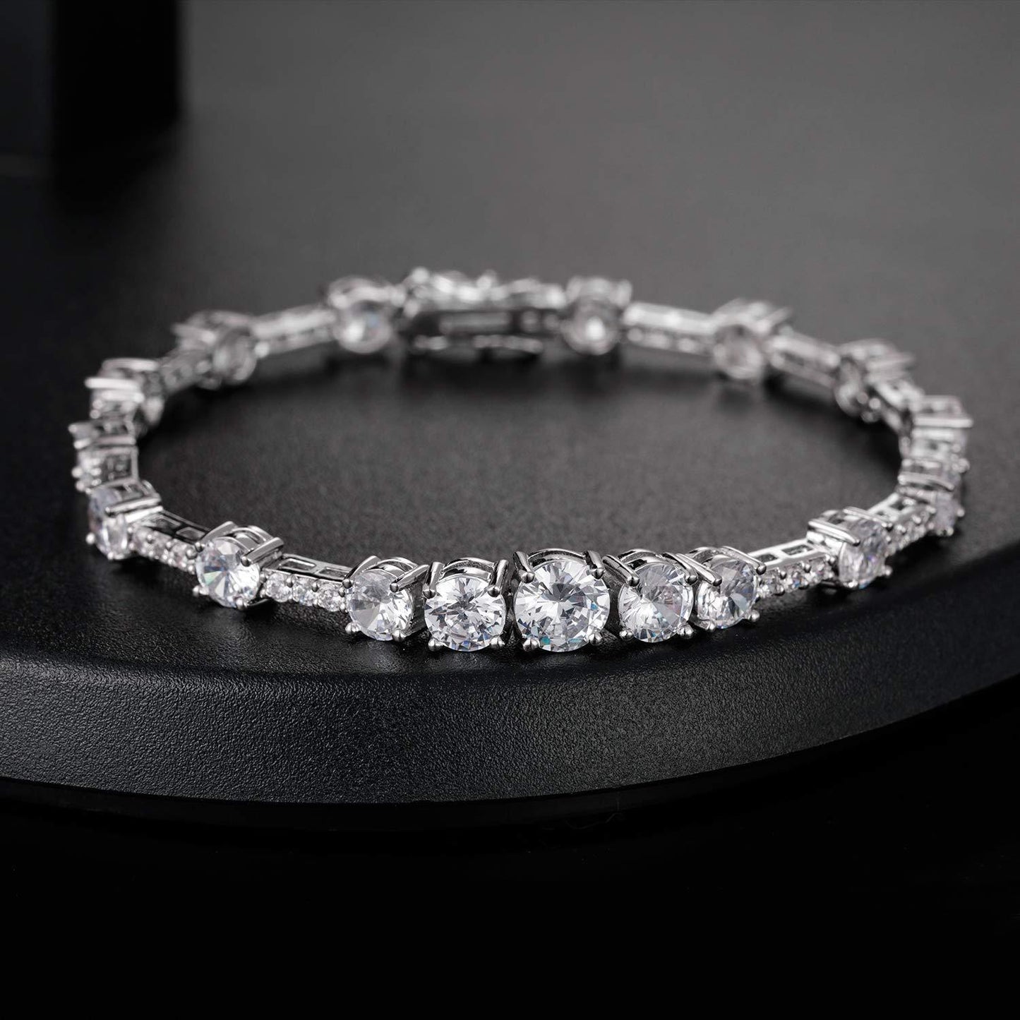 Women&Men's Fashionable Cubic Zirconia Cuban Tennis Bracelet
