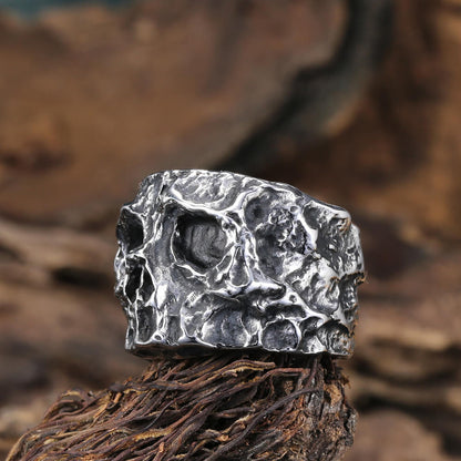 Vintage Men's Punk Skull Ring