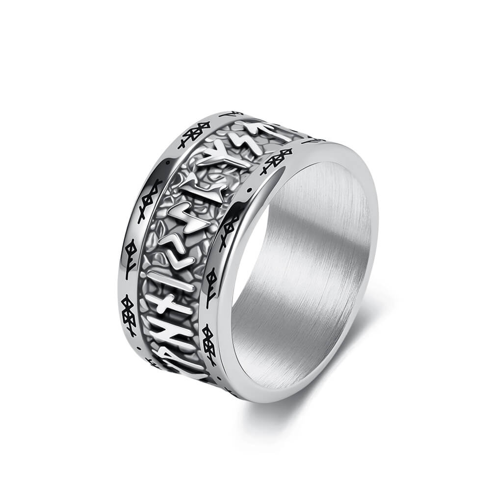 Viking script men's ring