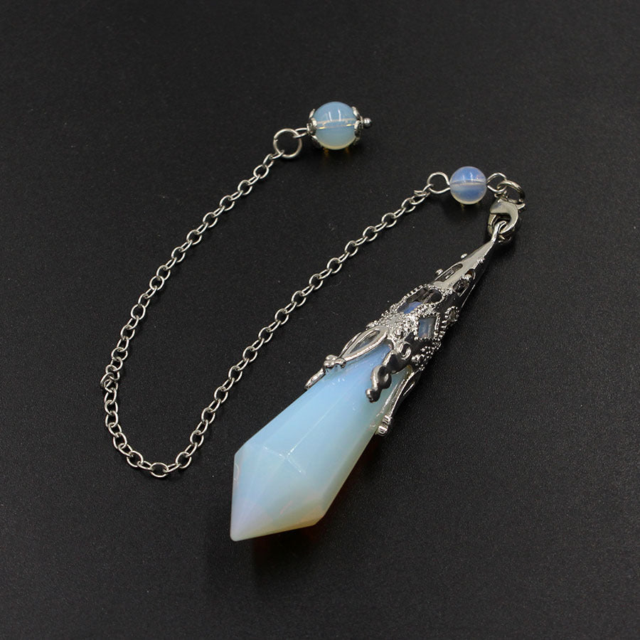 12-faceted crystal-cut conical pendulum