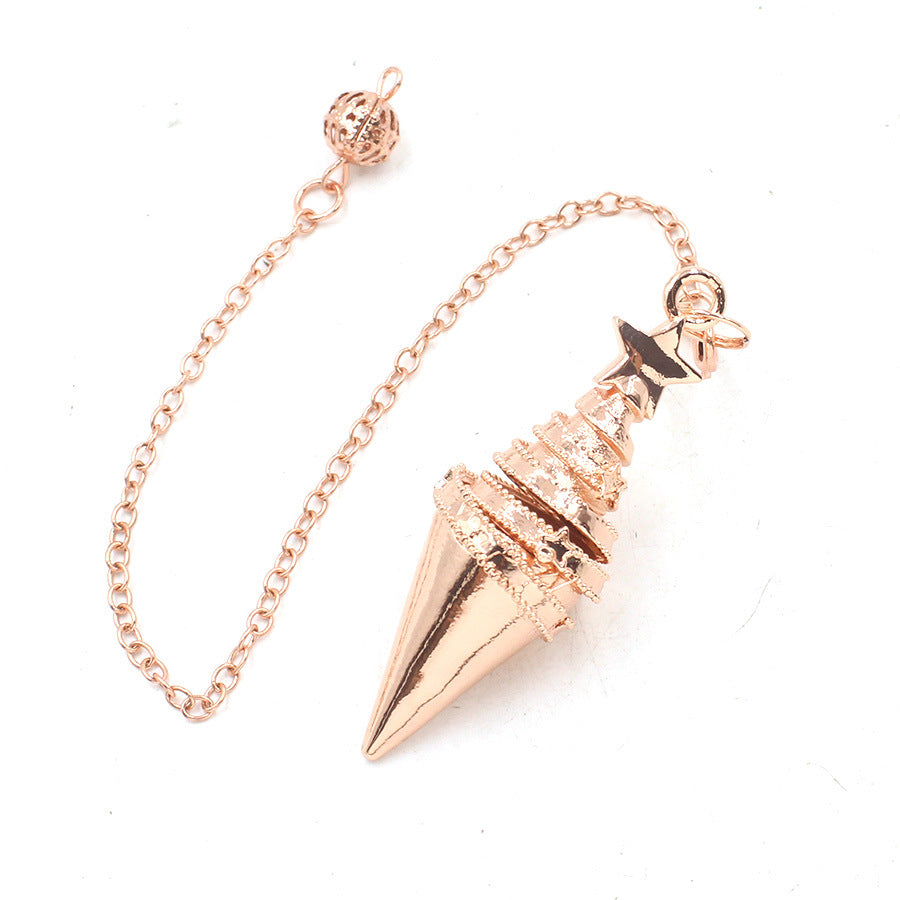Copper Meteor-Shaped Conical Gravity Metal Pendulum