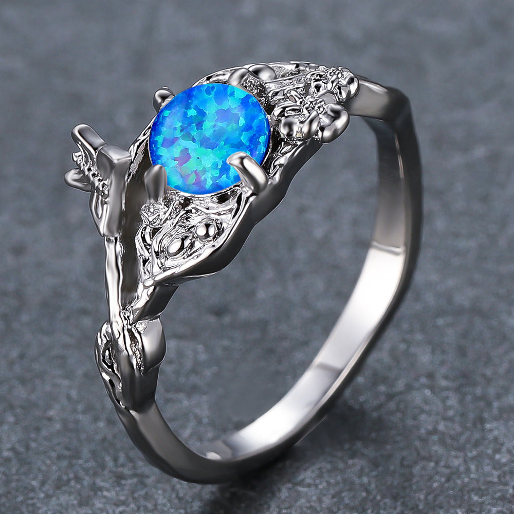 Women's Deer Head Opal ring
