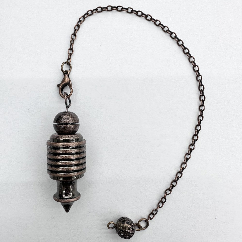 Six-Layer Copper Necklace With A Conical Gravity-Concentrating Pendulum