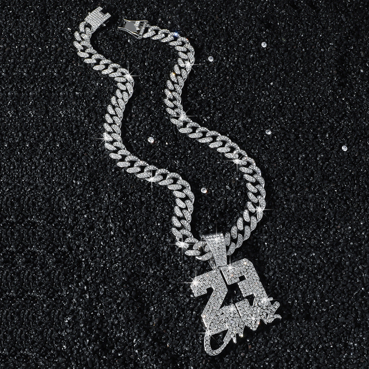 Hip-Hop Style Number 23 Cuban Chain Pendant Necklace