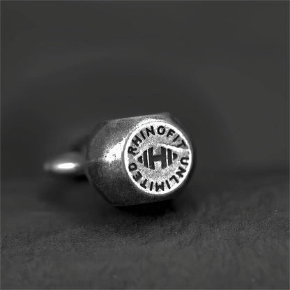 Vintage Stainless Steel Men's Kettlebell Pendant Necklace