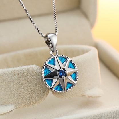 Opal Shield Necklace