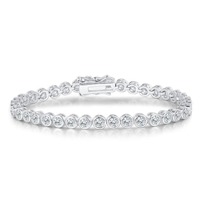 Women&Men's 2mm Round Fashionable zircon dragon head buckle tennis bracelet