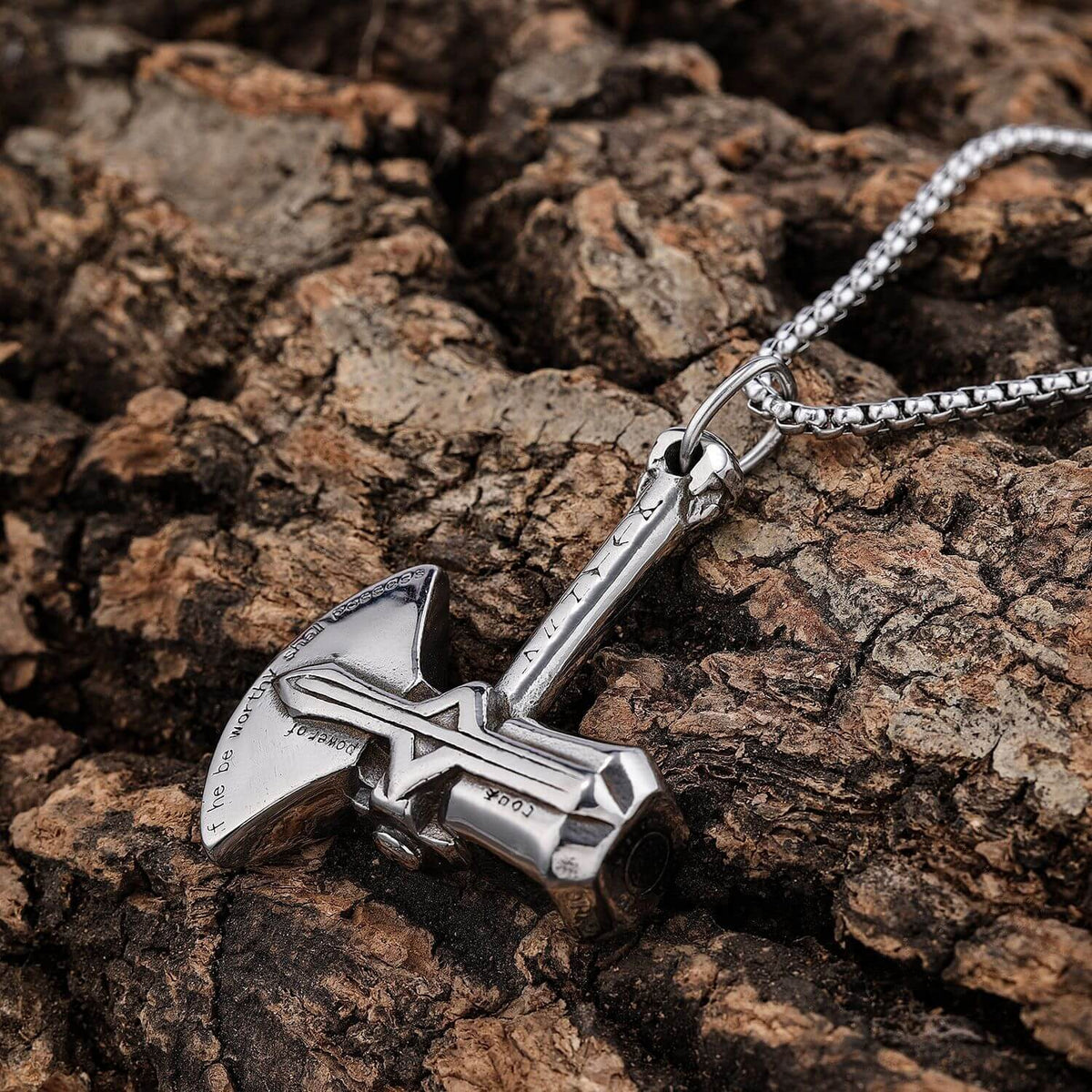 Men's Fashion Axe Pendant Necklace